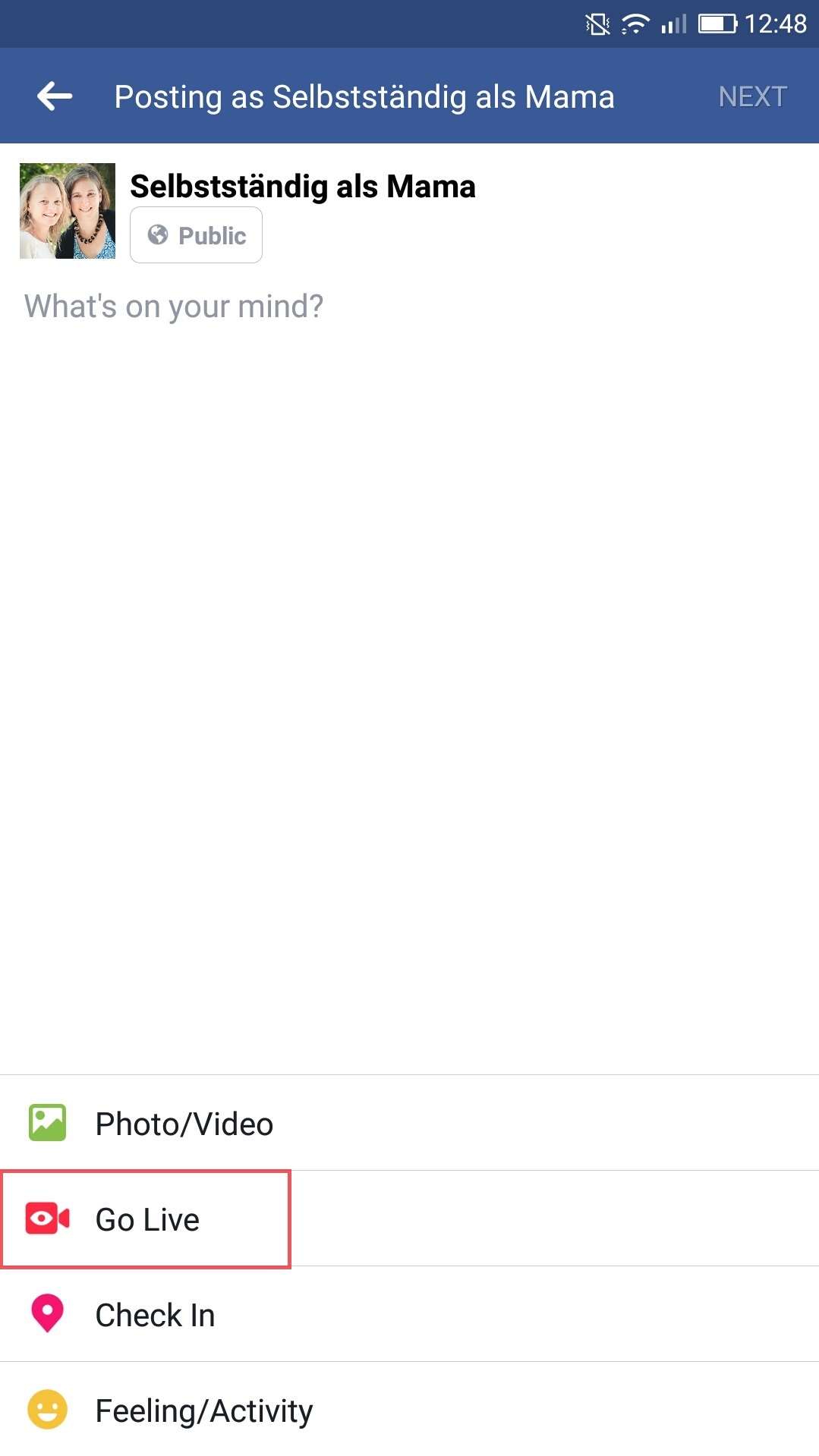 Facebook Live einfach erklärt Facebook Live auf dem Smartphone