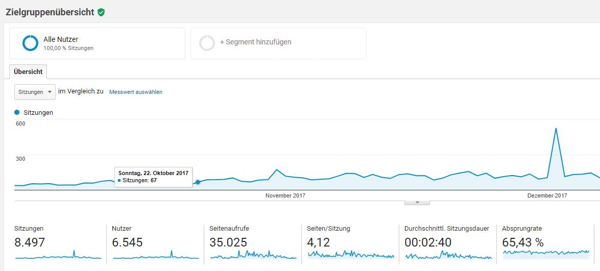 Bericht-Zielgruppe Google Analytics Bericht Zielgruppe