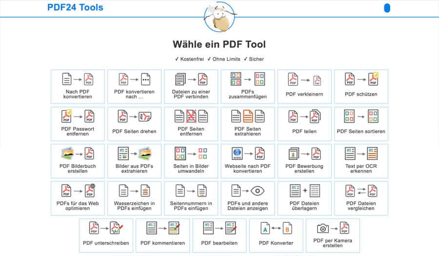 Online Broschüre erstellen - PDF Tools