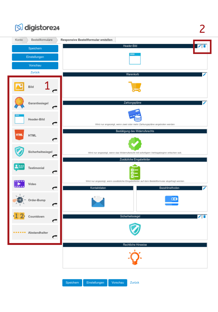 Produkt erstellen in Digistore24