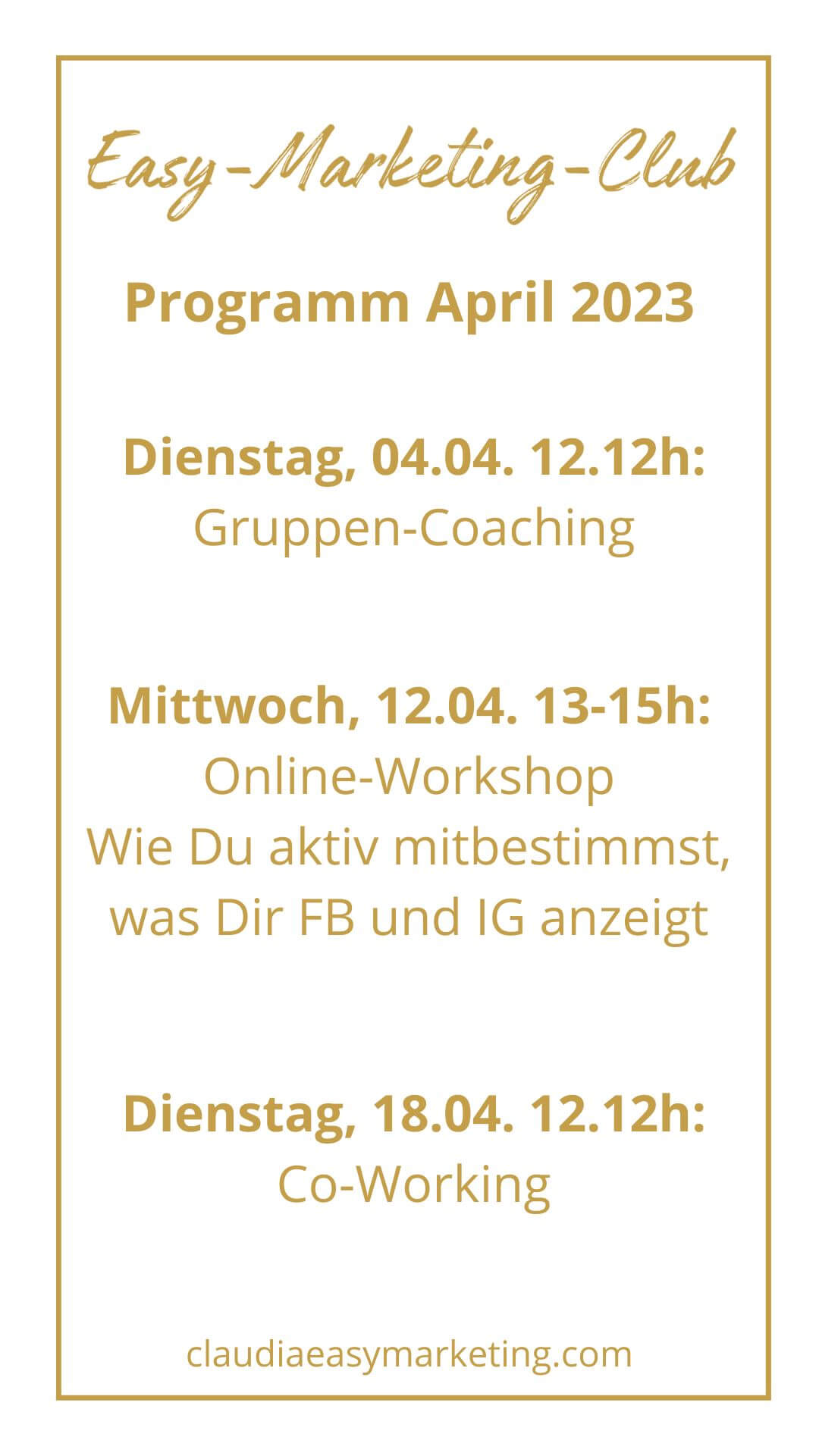 Weiss-Easy-Marketing-Club-Programm-April23 Club Programm April